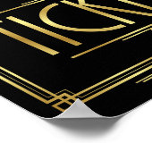 Gatsby Art Deco TICKETS Schild (Ecke)
