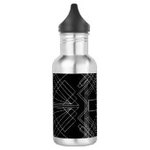 Gatsby Art Deco Wasserflasche mit Namen aus den 20 (Links)