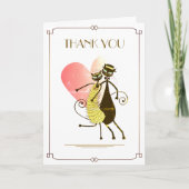 Gatsby Black Cats Wedding Dankeschön Card Karte (Vorderseite)