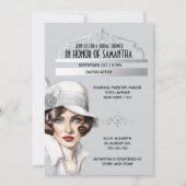 Gatsby-Brautparty im Stil der 20er Jahre Einladung (Vorderseite)