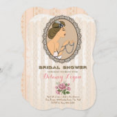 Gatsby Bridal Dusche Einladung (Vorne/Hinten)