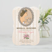 Gatsby Bridal Dusche Einladung (Stehend Vorderseite)