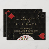 Gatsby Casino Las Vegas ändern das Datum Hochzeit Save The Date (Vorne/Hinten)