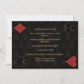 Gatsby Casino Las Vegas ändern das Datum Hochzeit Save The Date (Rückseite)