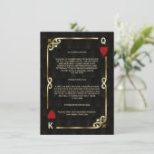 Gatsby Casino Las Vegas Poker Unterkunft Begleitkarte (Stehend Vorderseite)