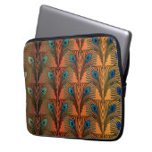 Gatsby Feathers Art Deko Design Laptopschutzhülle (Vorderseite Links)