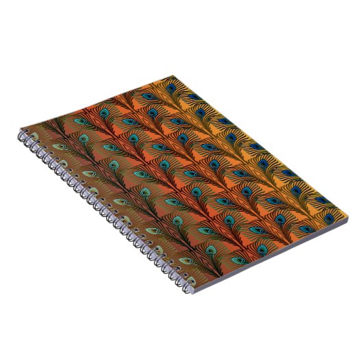 Gatsby Feathers Art Deko Design Notizblock (Rechte Seite)