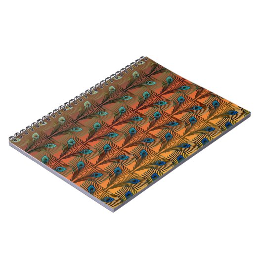 Gatsby Feathers Art Deko Design Notizblock (Linke Seite)