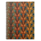 Gatsby Feathers Art Deko Design Notizblock (Vorderseite)