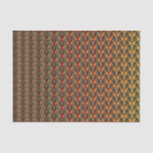 Gatsby Feathers Art Deko Design Seidenpapier (Vorderseite)