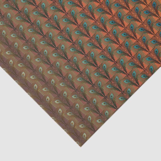 Gatsby Feathers Art Deko Design Seidenpapier (Ausschnitt)