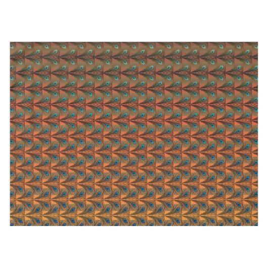 Gatsby Feathers Art Deko Design Tischdecke (Vorderseite (Horizontal))