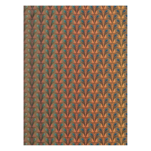 Gatsby Feathers Art Deko Design Tischdecke (Vorderseite)