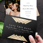 Gatsby Foil Save the Date Ankündigung