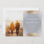 Gatsby Foil Save the Date Ankündigung (Rückseite)