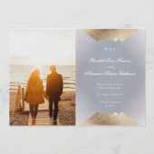 Gatsby Foil Save the Date Ankündigung (Rückseite)