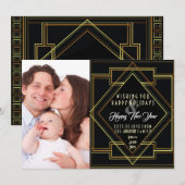 Gatsby-Foto Feiertagskarte (Vorne/Hinten)