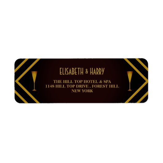 Gatsby Gold 2020er Hochzeit (Vorne)