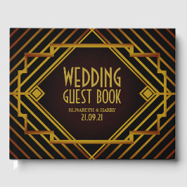 Gatsby Gold 2020er Hochzeit Gästebuch