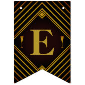 Gatsby Gold 2020er Hochzeit Wimpelkette (Dritte Fahne)