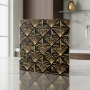 Gatsby Gold Art Deco Fächer Muster ID1188 Fliese