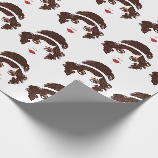 Gatsby Gold Flapper Birthday Brautparty Party Geschenkpapier (Ecke)