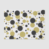 Gatsby Gold Wedding Sparkle Polka Dot Party Seidenpapier (Vorderseite)