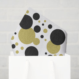 Gatsby Gold Wedding Sparkle Polka Dot Party Seidenpapier