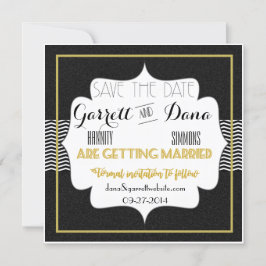 Gatsby Gold Wedding Suite Brautparty Save The Date