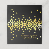 Gatsby Gold Wedding Suite Danke Party Escort Platzkarte (Außenseite Aufgefaltet)