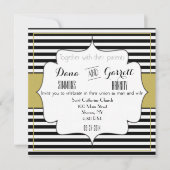 Gatsby Gold Wedding Suite - Preisverleihung Einladung (Vorderseite)