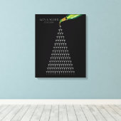 Gatsby-Hochzeitsgast-Gästebuch-Champagnerturm Leinwanddruck (Insitu (Holzboden))