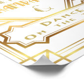 Gatsby inspirierte "Time to Drink Champagne Poster (Ecke)