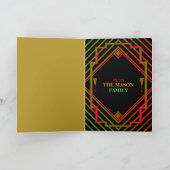 Gatsby Miami Neujahrsgrüße der 1920er Jahre Karte (Innenseite)