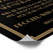 Gatsby Open Bar Sign 8x10 Poster (Ecke)