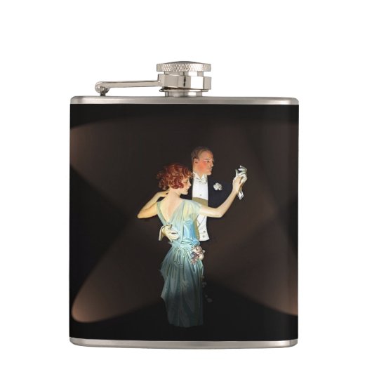 Gatsby Paare Flachmann (Vorderseite)