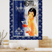 Gatsby Party Girl Poster (Küche)