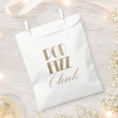 Gatsby Party Gold und Black Pop Fizz Clink Geschenktütchen (Ausgeschnitten)
