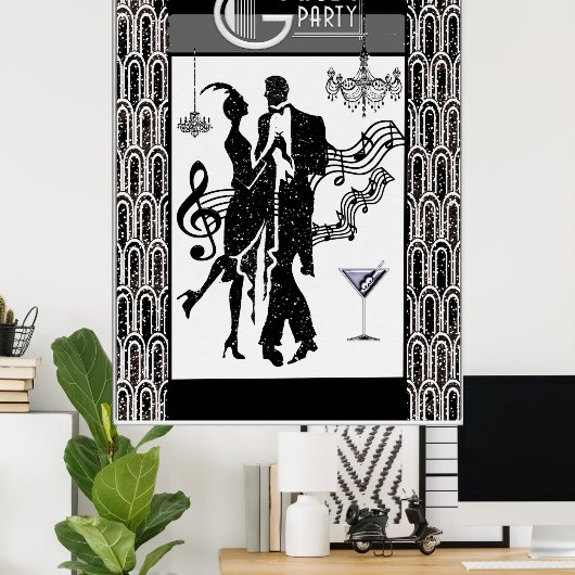 Gatsby Party Poster (Heimbüro)