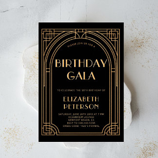 Gatsby Party Roaring 20 Jahre Art Déco Einladung