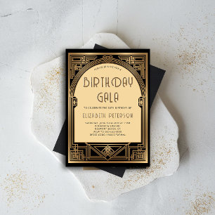 Gatsby-Party Roaring Twenties Art Deco Bogen Gebur Einladung