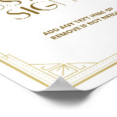 Gatsby Roaring 20er Art Deco Speakeasy Benutzerdef Poster (Ecke)