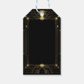 Gatsby Roaring 20's Elegant Geschenkanhänger (Rückseite)