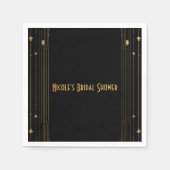 Gatsby Roaring 20's Elegant Serviette (Vorderseite)
