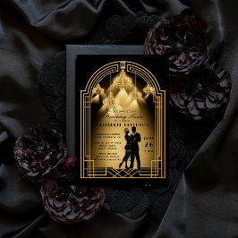 Gatsby Roaring Zwanziger Deko Chandeliers Birthday Einladung