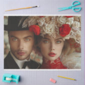 Gatsby Soiree Couple Decoupage Seidenpapier (Basteln)