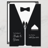 Gatsby Style - Art Déco Hochzeit Save The Date (Vorne/Hinten)