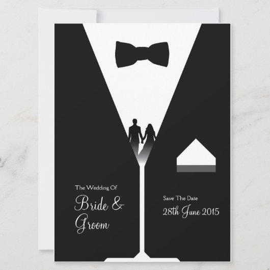 Gatsby Style - Art Déco Hochzeit Save The Date (Vorderseite)