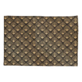 Gatsby Style Art Deco Lüftermuster Kissenbezug (Rückseite)