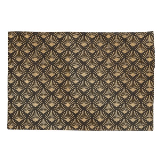 Gatsby Style Art Deco Lüftermuster Kissenbezug (Rückseite)